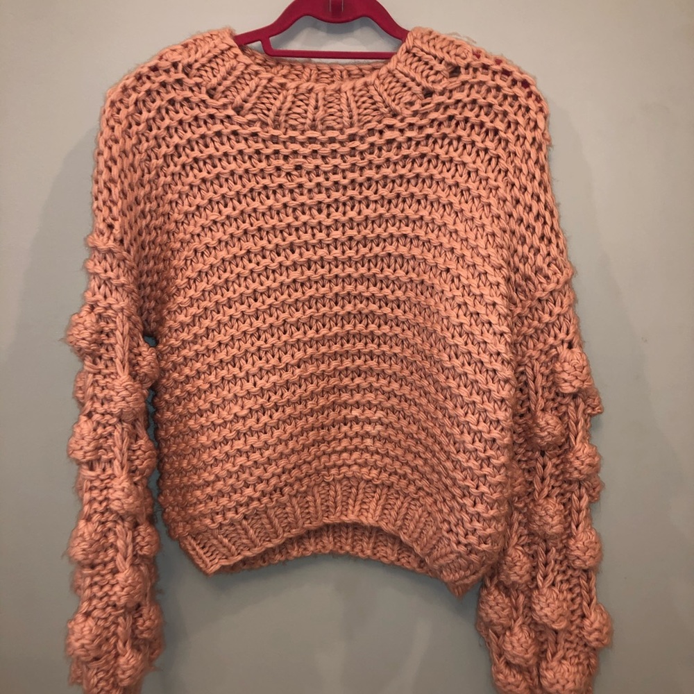 Chunky knit Pom Pom sweater